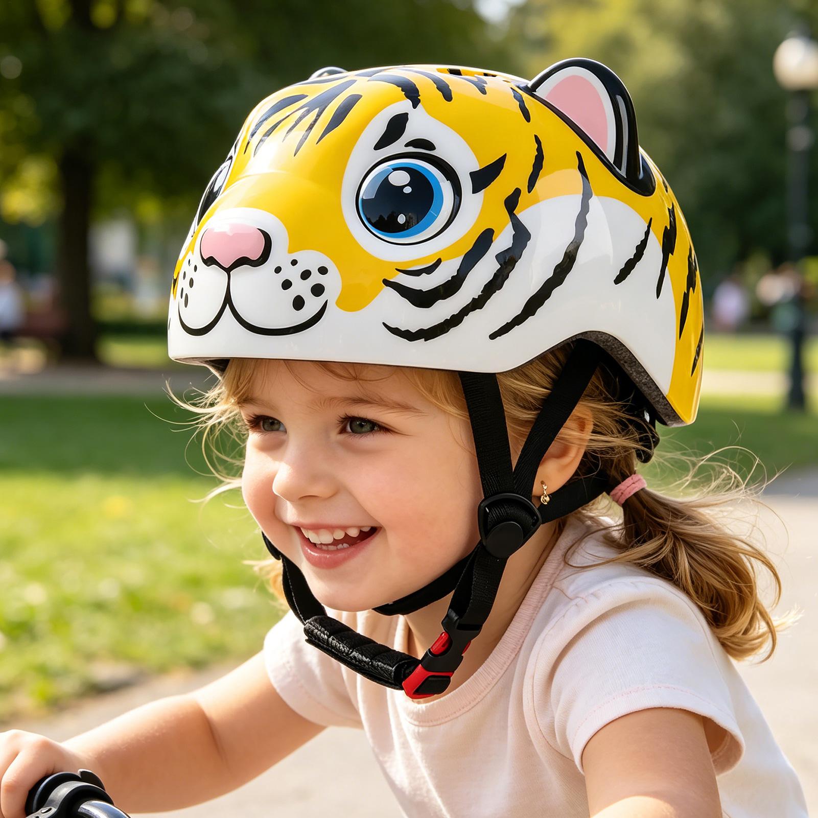 خوذة دراجة للأطفال بنمط النمر، - مراجعة Cycling Commute Gear وسعره