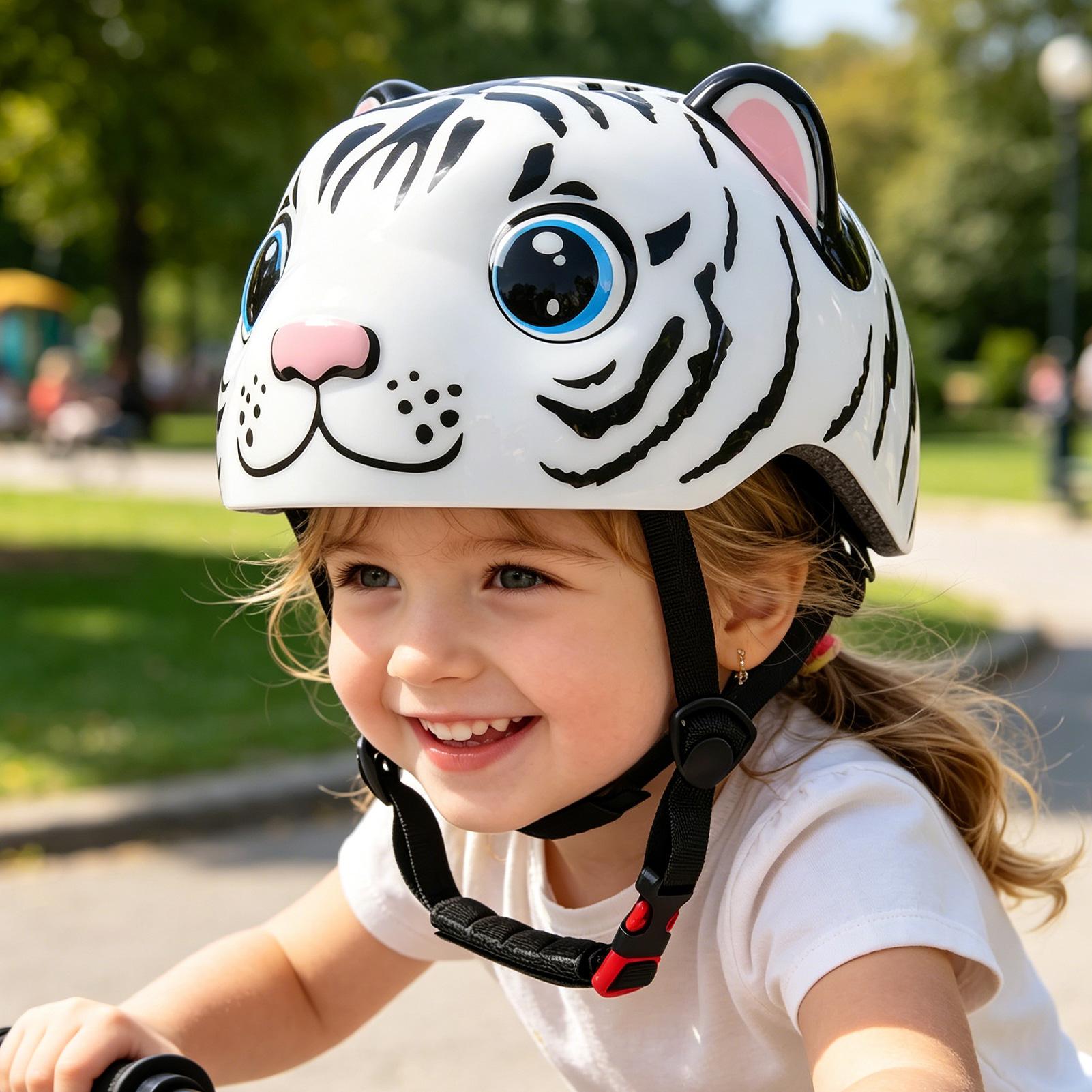خوذة دراجة للأطفال بنمط النمر، - مراجعة Cycling Commute Gear وسعره