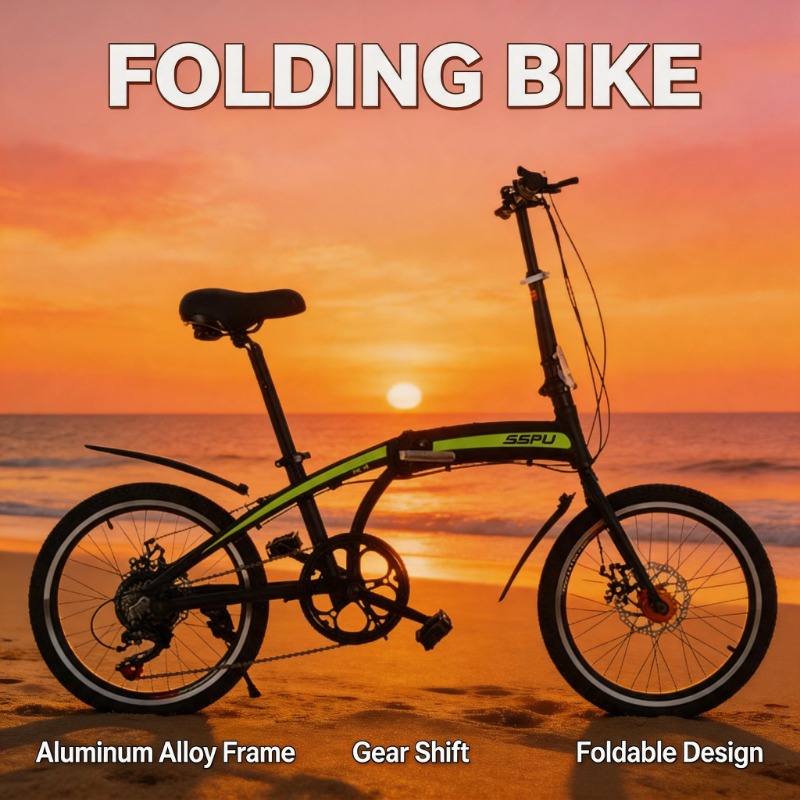 دراجة قابلة للطي بتصميم خفيف ا - مراجعة Commuting With Bike وسعره